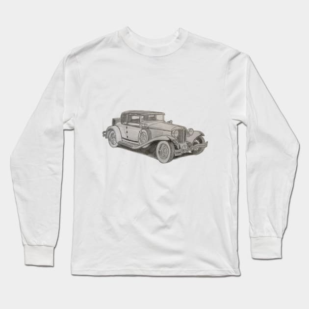 Retro car Long Sleeve T-Shirt by An.D.L.